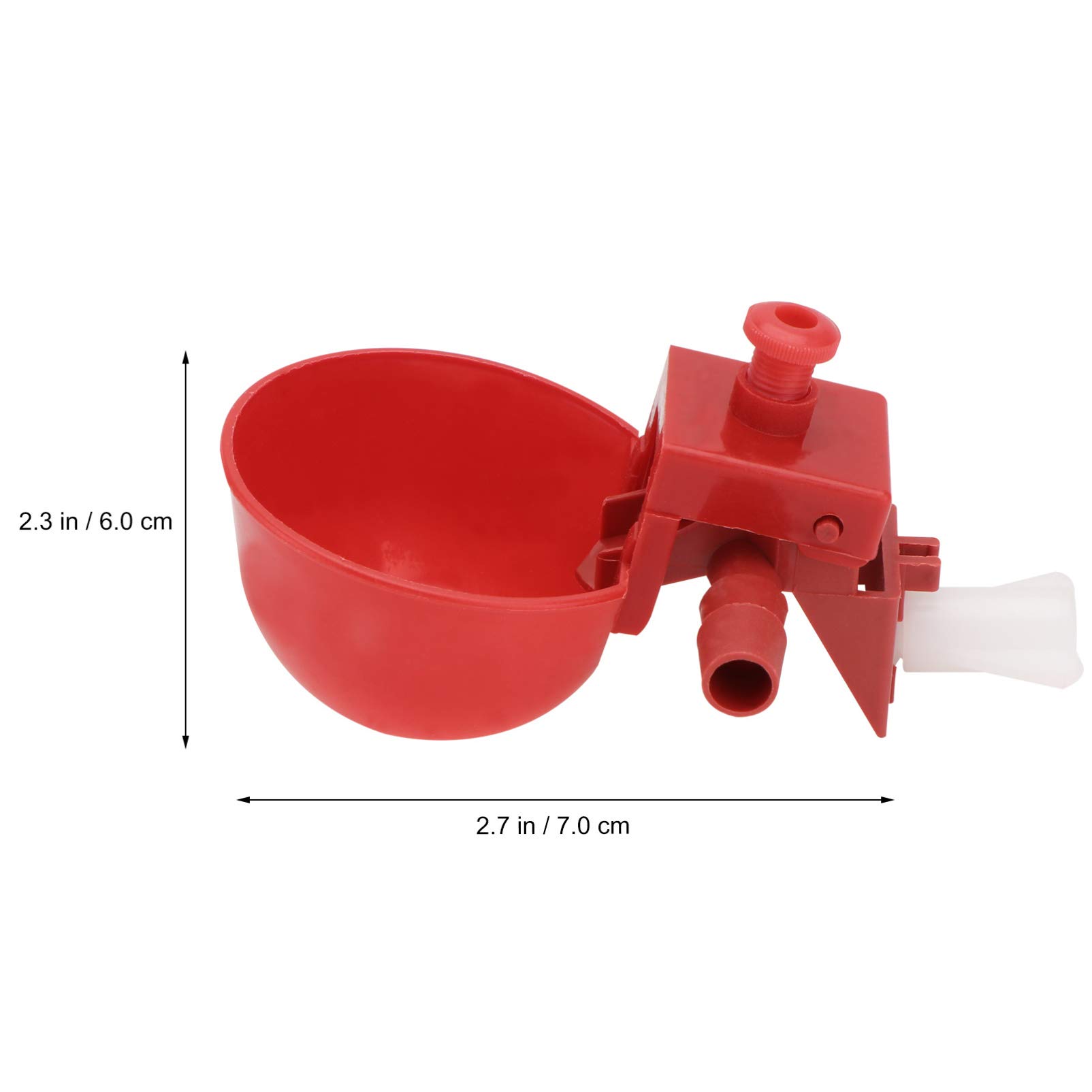 DOITOOL Abbeveratoio per Galline Automatico, 15 Pezzi Kit Abbeveratoio Galline in Plastica per Polli, Piccioni, Quaglie e Anatra, Tazze Automatico per Pollame e Avicoli