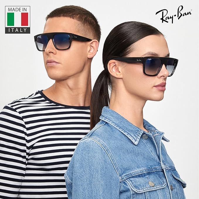 Image of Ray-Ban RB0360S DRIFTER Square Shaped Sunglasses for Men & Women with Official RAYBAN Eyewear Kit