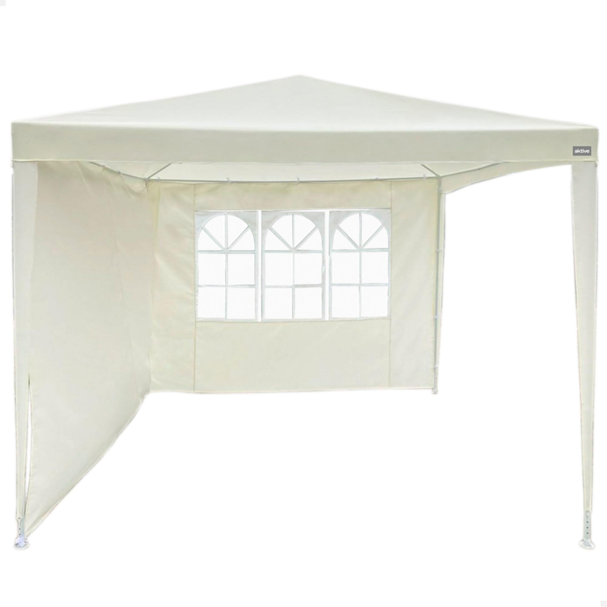 Aktive 61049 - Cenador para jardín, Toldo, carpa, carpa para exteriores, Medidas 270x270x255cm, Fácil montaje, Cenadores para jardín