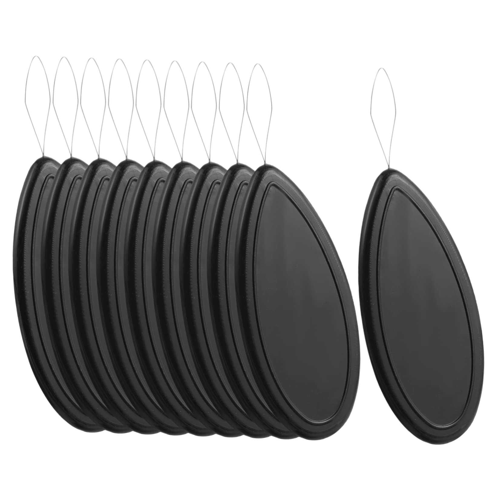 OSALADI 5 Set Fili di Aghi A Cruna Compatti Infila Ago per Filo Strumenti Manuali Prodotti per Cucire Adulti Aghi da Ricamo Strumento di Bordatura Plastica Black 20 Pezzi*5