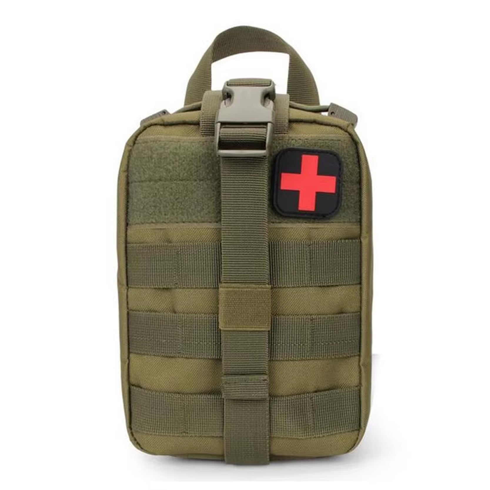 HMV MALLHMV MALL Tactical EMT Pouch Nylon Detachable Molle First Aid Bag for Outdoor (Green)