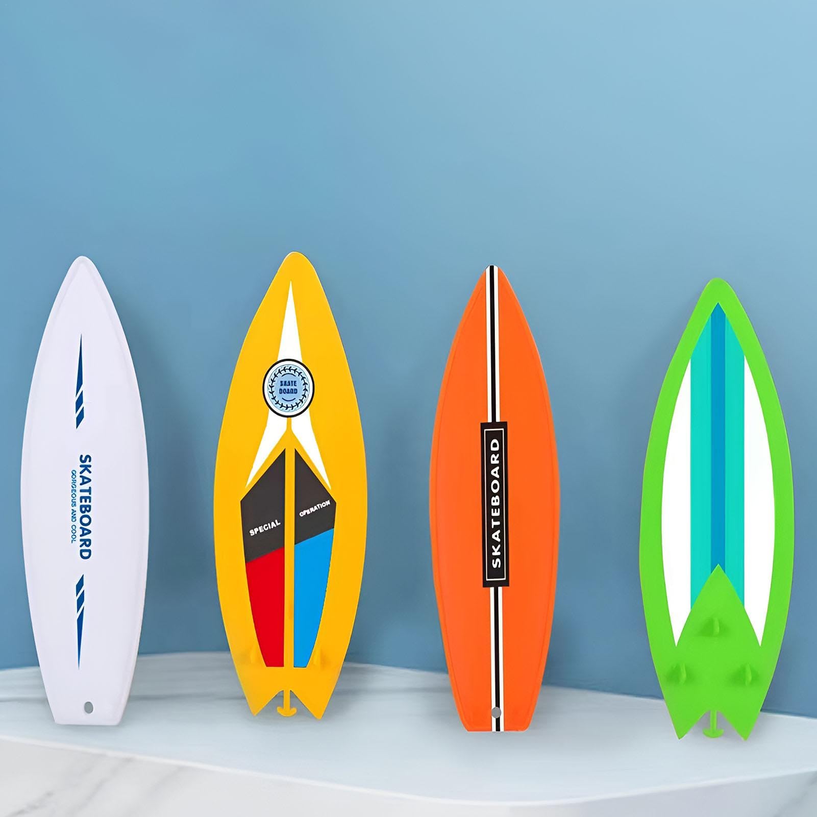 Planche De Surf à Doigts - 4 Pièces Avec Dragonne, Jouet Pour Surfeurs, Skateurs Et Snowboarders, Entraînement Motricité