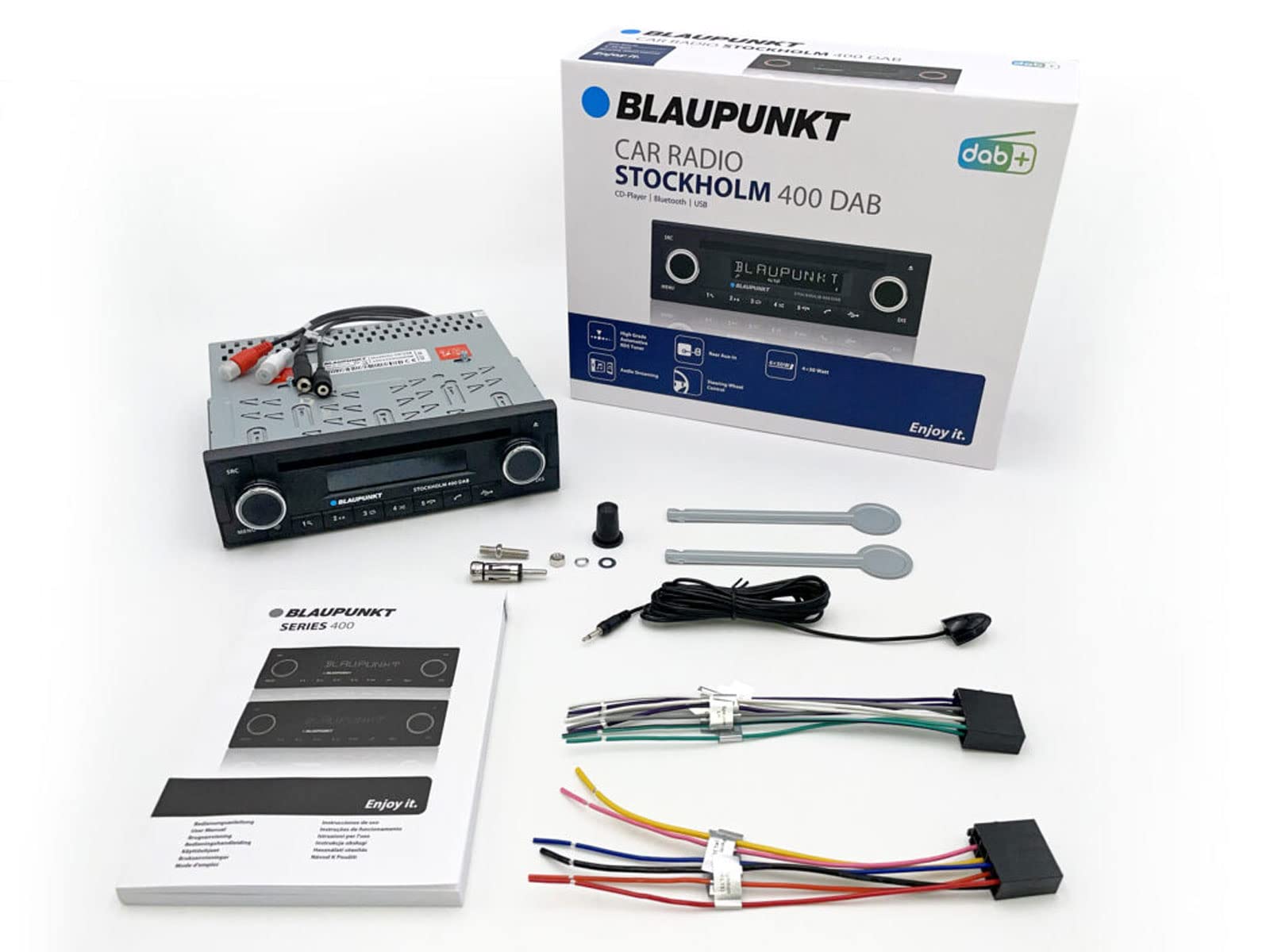 Blaupunkt Nürnberg 200 DAB BT, 1-DIN Autoradio, DAB+, Bluetooth, Freisprecheinrichtung, USB, Aux-Eingang, 4x50Watt, 12V