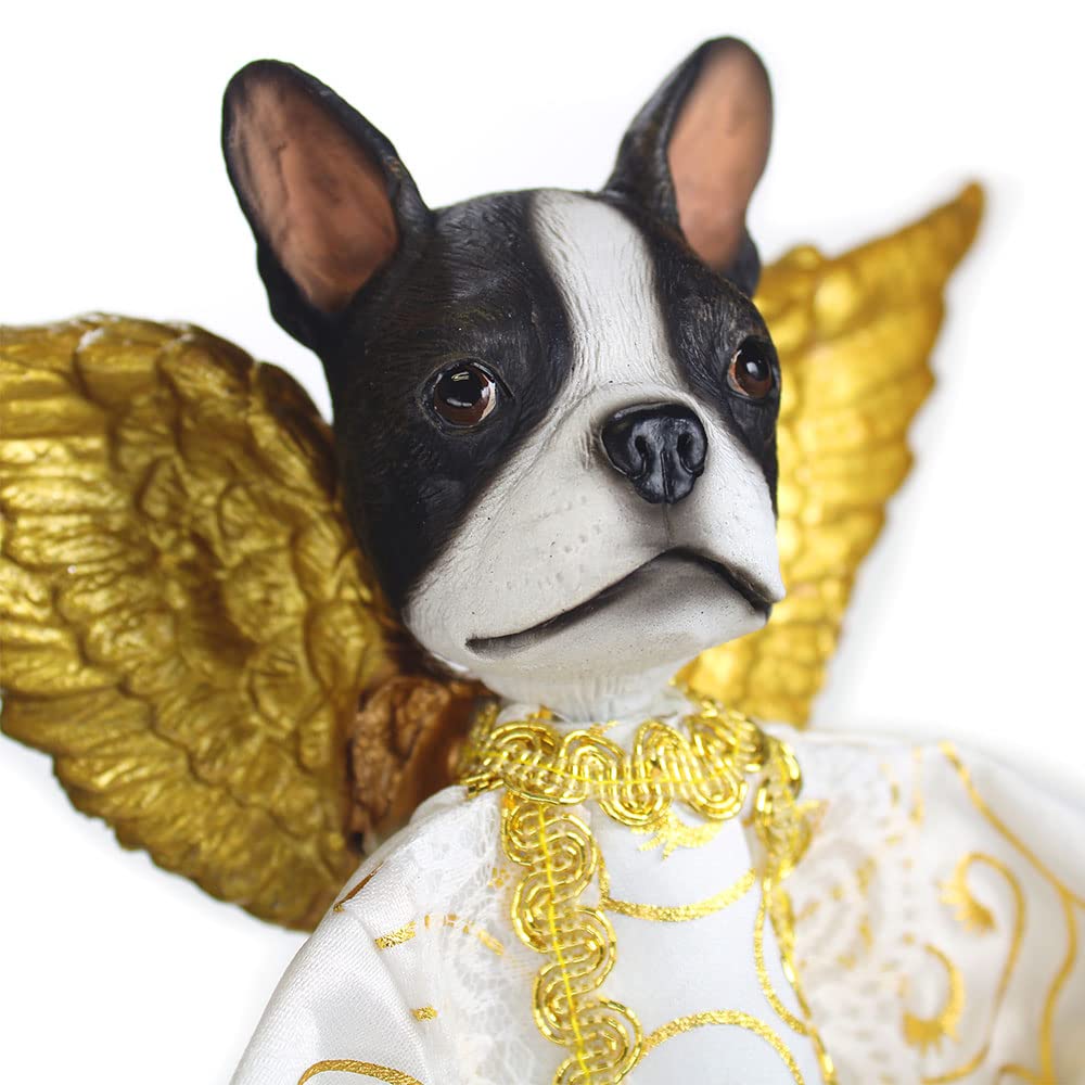 Boston Terrier Angel Tree Topper