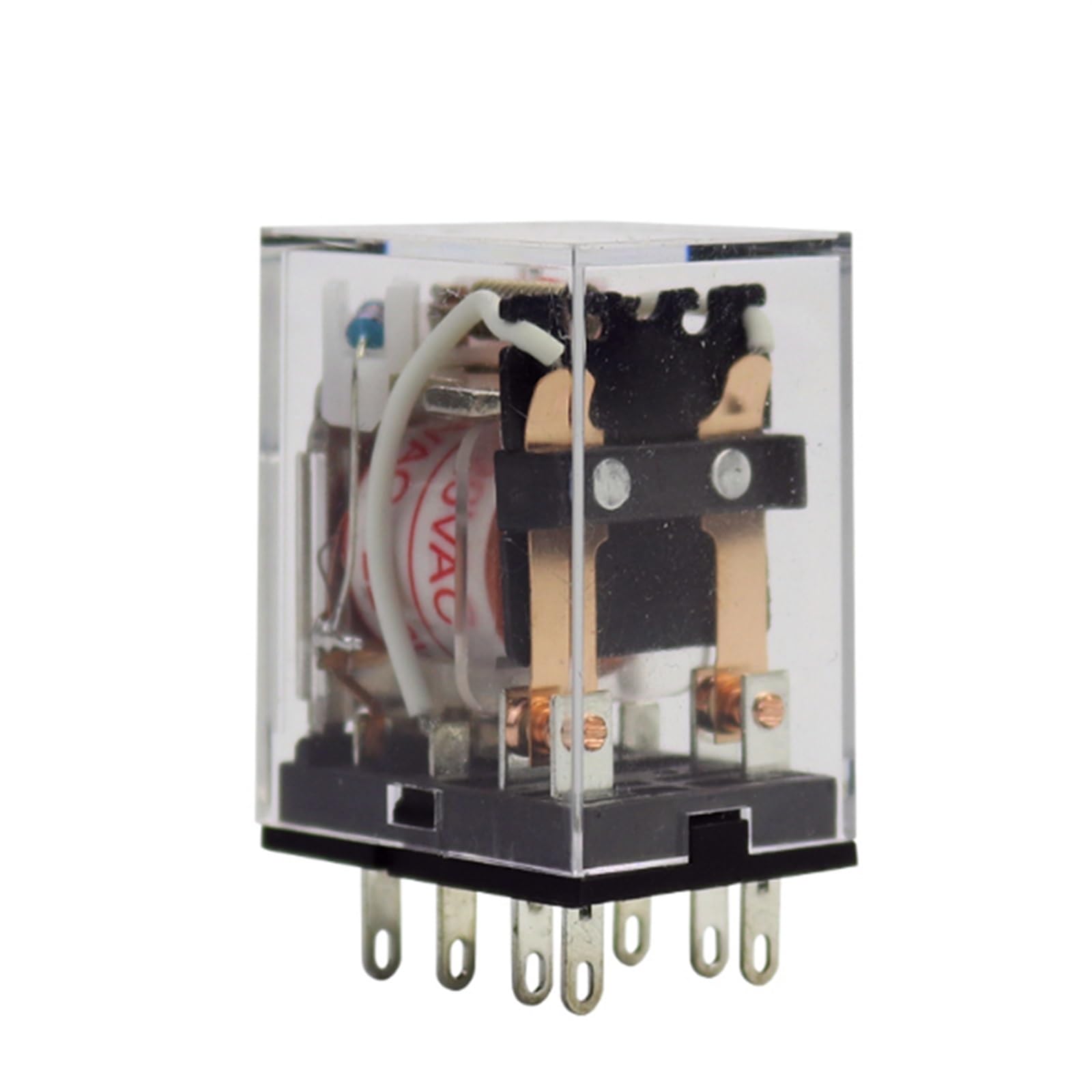 AERBNYEQP Small Intermediate Relay JZX-22F 2Z AC220V DC24V Two Open Close 5A with Lights with CZY 08A-02 C35