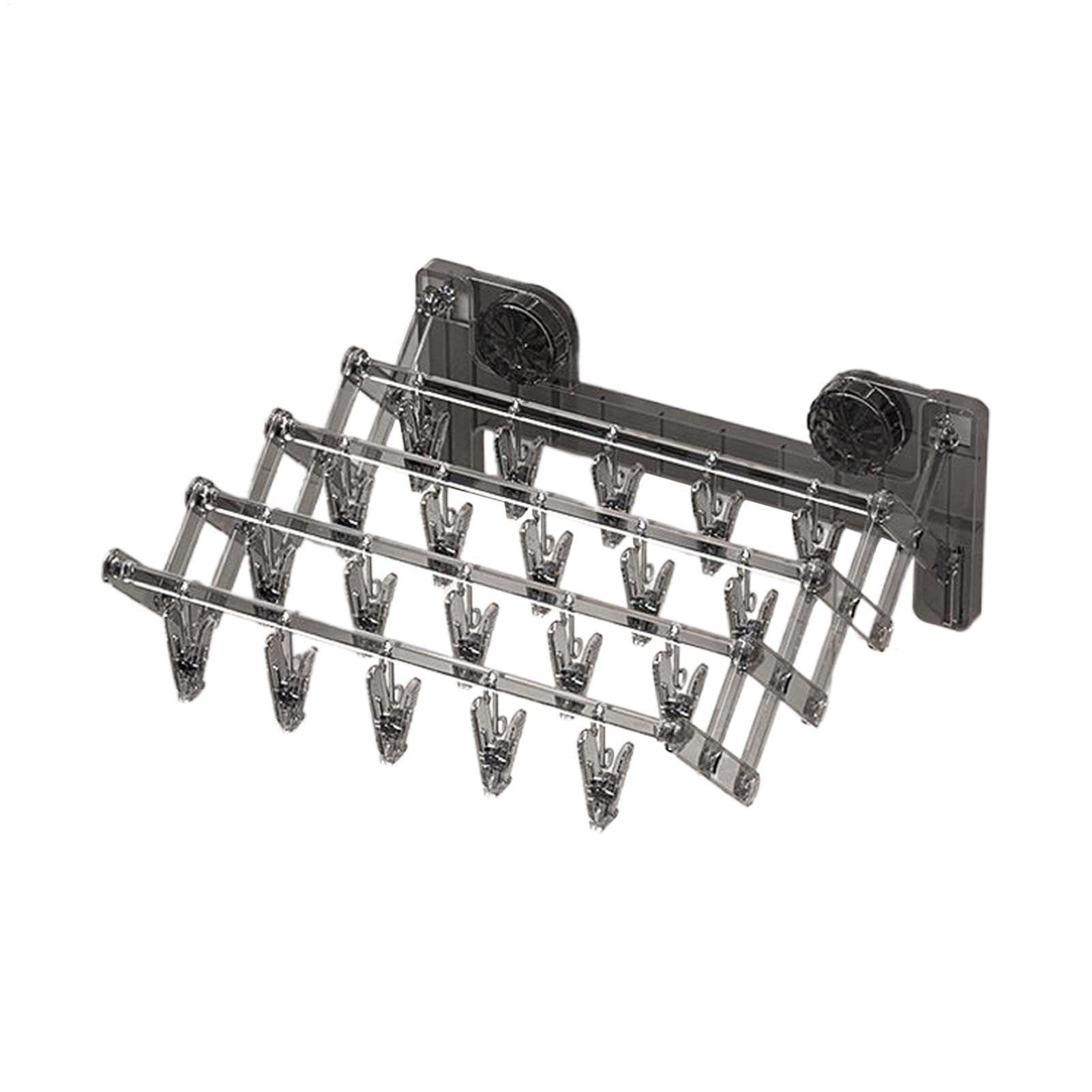 Drying Rack, Suction Cup Hanger, Sock Wall-Mounted Storage, Laundry Drying Hanger, Space-Saving Multipurpose Clothes Organizer. for Balcony, Bathroom, Room, 14.96x14.96x6.3 inches