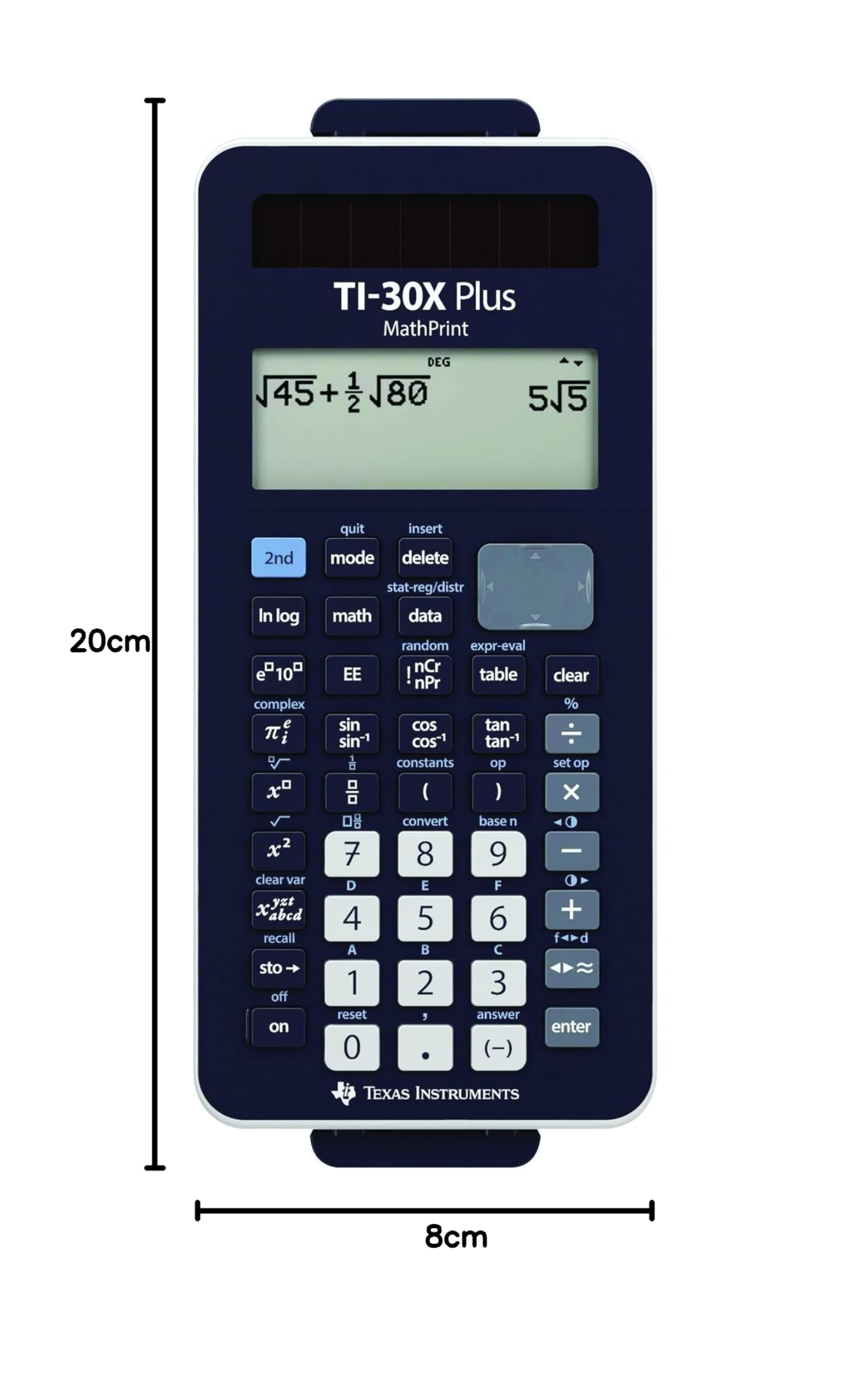Texas Instruments TI-30X Plus MathPrint FC Wissenschaftlicher Schulrechner (4-zeilig)