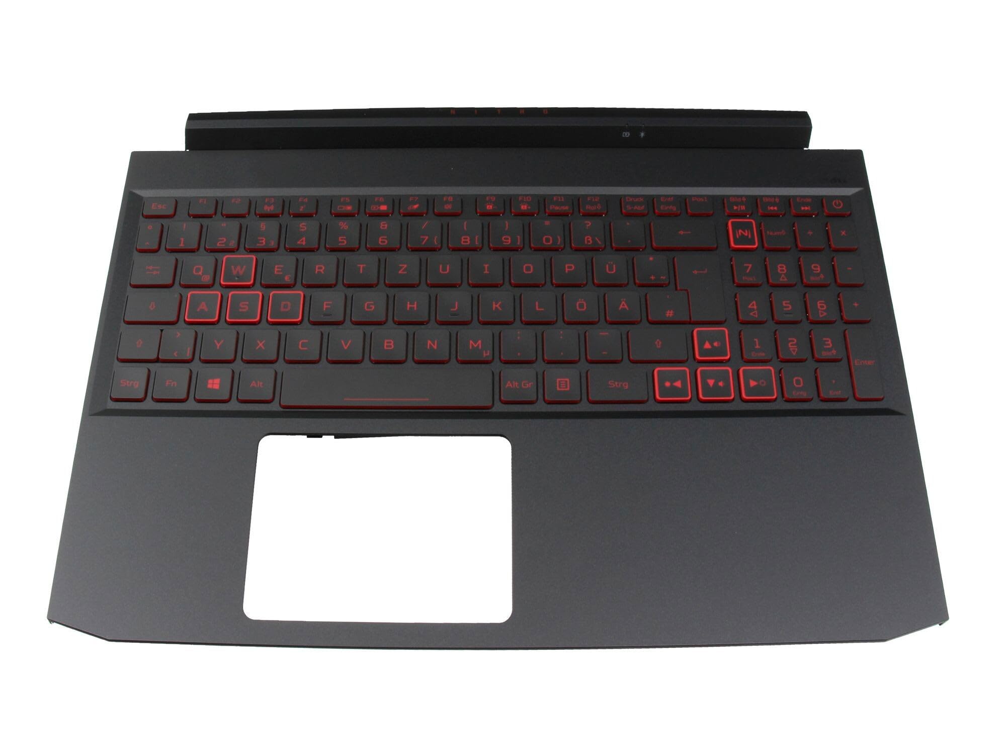 Acer 6B.QAZN2.014 Original Tastatur inkl. Topcase DE (deutsch) schwarz/rot/schwarz mit Backlight für Nitro 5 (AN515-55)