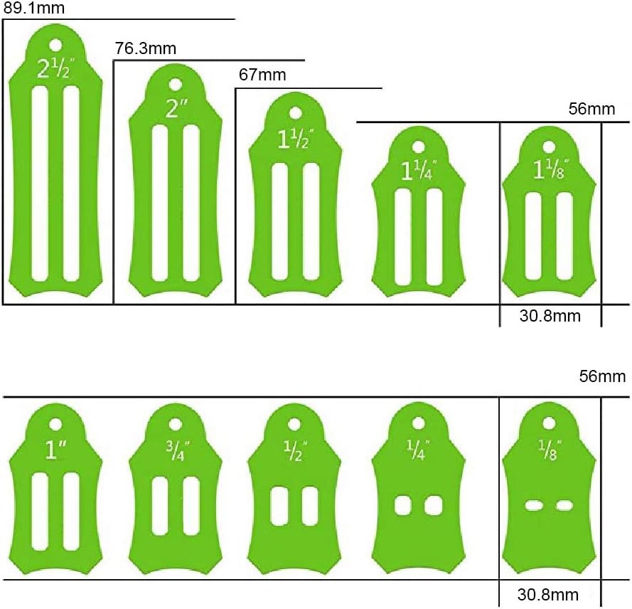 ZQEDY Jelly Roll Sasher Tool Set,MultiSizes Bias Tape Maker Set