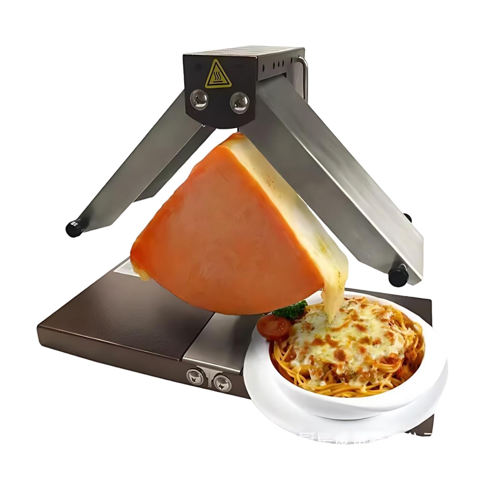 Elektryczny Grill Raclette 900w ，maszyna Do Raclette Z Dwustrefowym Ogrzewaniem, Szybkie Topienie Sera, Idealna Do Domu I Imprez，gładka I Bezzbożowa Konsystencja