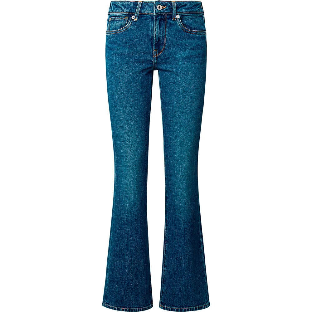Pepe Jeans Women's Bootcut LW Jeans, Blue (Denim-EE3), 29W x 30L