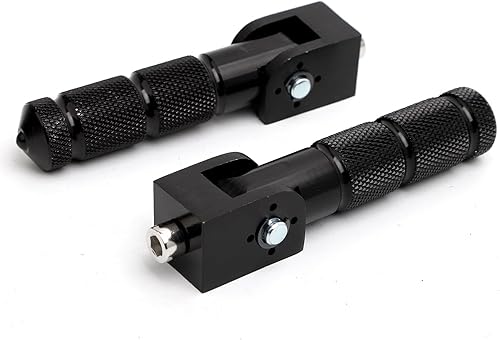 Miniatura 4 de Minho Clavijas de pie de bicicleta de motocicleta plegable CNC negro M8 reposapiés trasero clavija estribera para mini piezas de bicicleta Honda