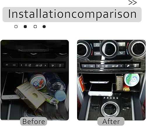 Miniatura 2 de METYOUCAR para Land Rover Discovery Sport 2015 2016 2017 coche estilo consola central de plástico multifunción caja de almacenamiento teléfono