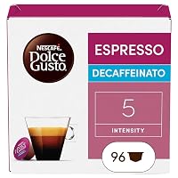 NESCAFÉ DOLCE GUSTO Espresso Decaffeinato Caffè, 6 Confezioni da 16 Capsule (96 Capsule)