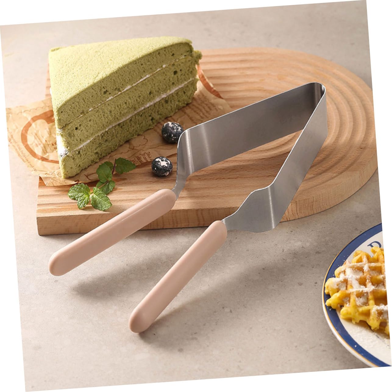 TOYANDONA Coupe-gâteau Pelle à Tarte Léger et Facile à Utiliser 4pcs en Acier Inoxydable Accessoire Indispensable pour Découpe Précise pour Parties et Pâtisseries