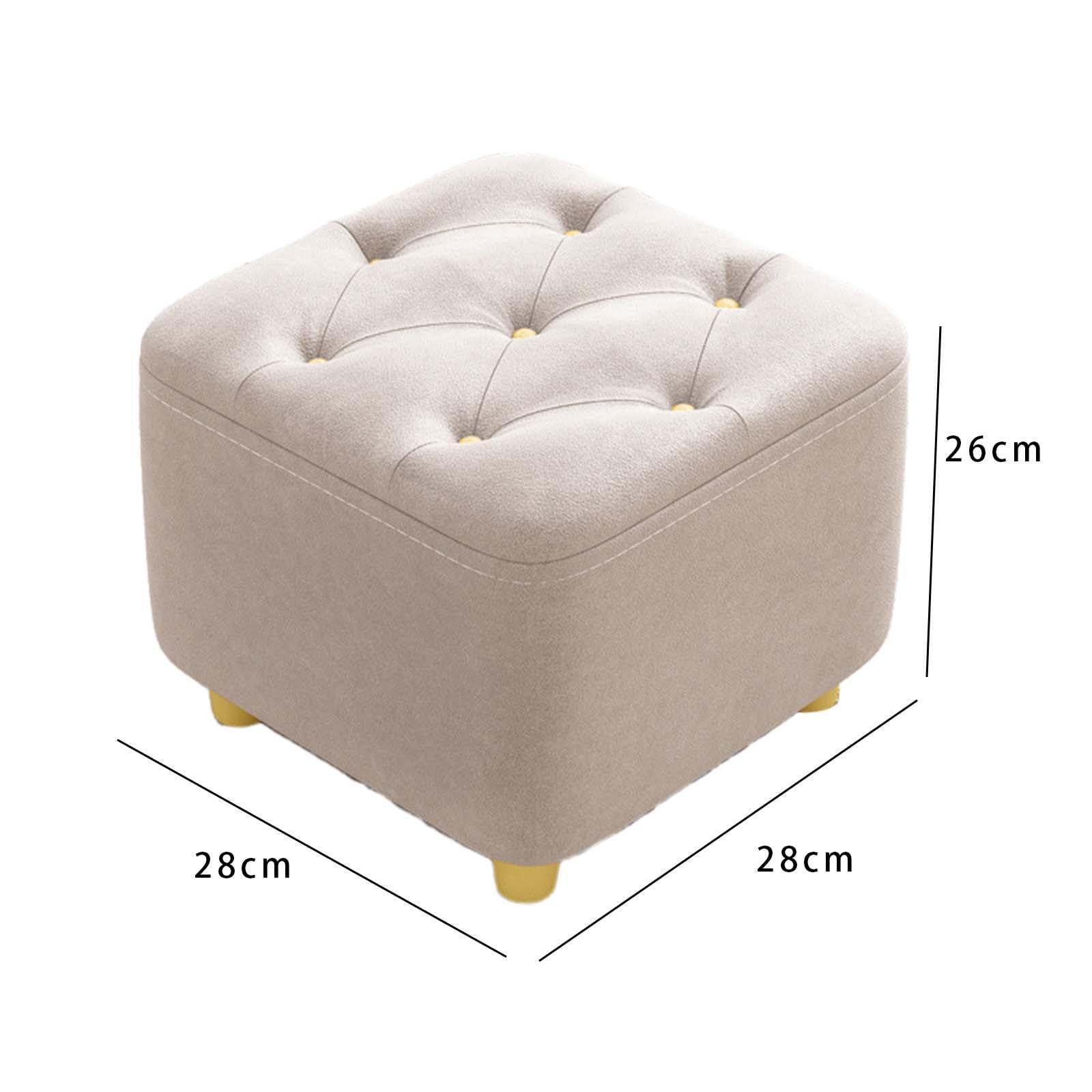 Masyrt Würfelhocker - Weicher Fußhocker Für Wohnzimmer & Schlafzimmer