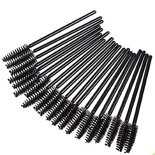 XZEN Disposable Eyelash Mascara Brushes Wands Applicator Eyebrow Brush Makeup Tool Kit Set (1000pcs, Black)