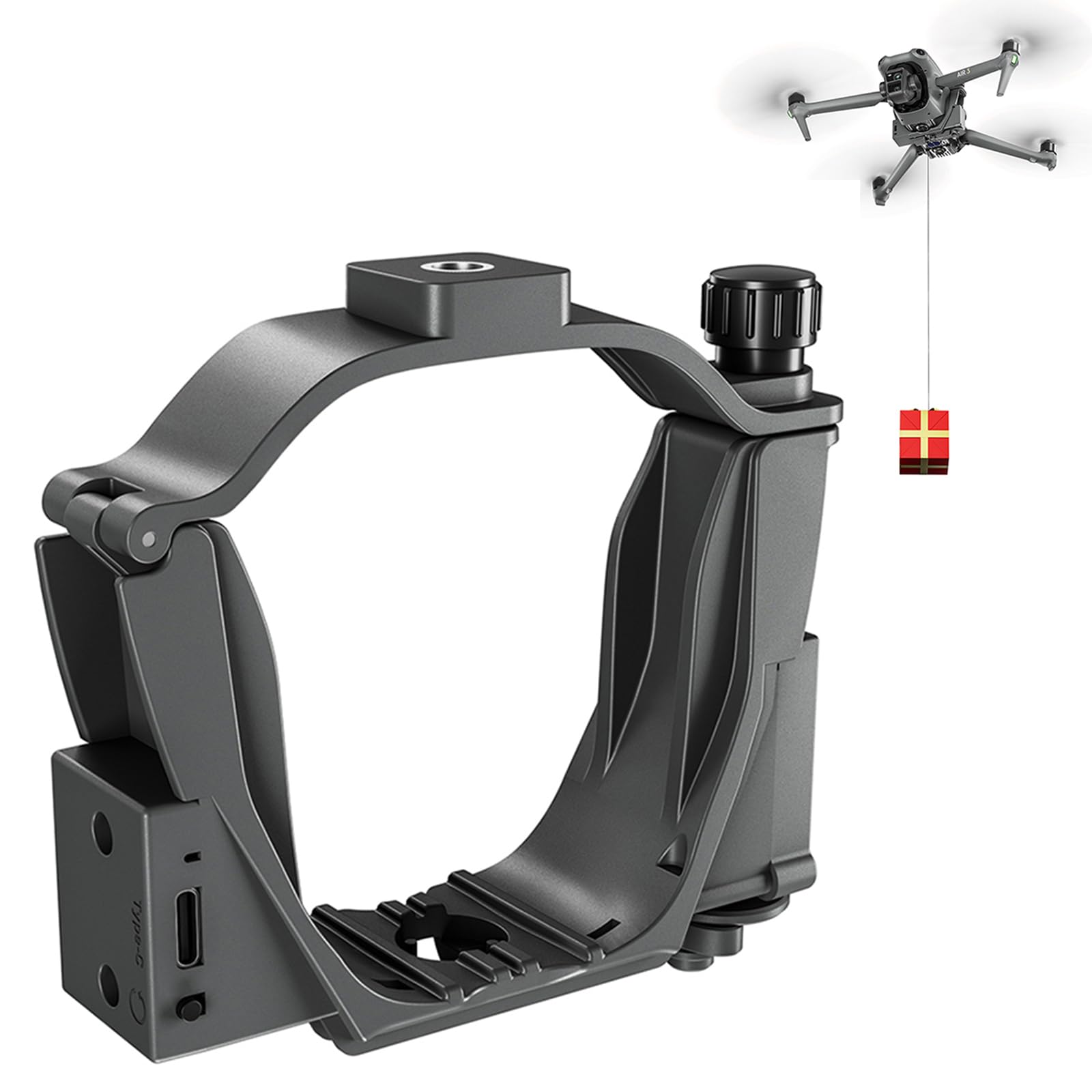 Here is the output:

systema di rilascio drone per dj air 3 con interfaccia a foro a 1/4