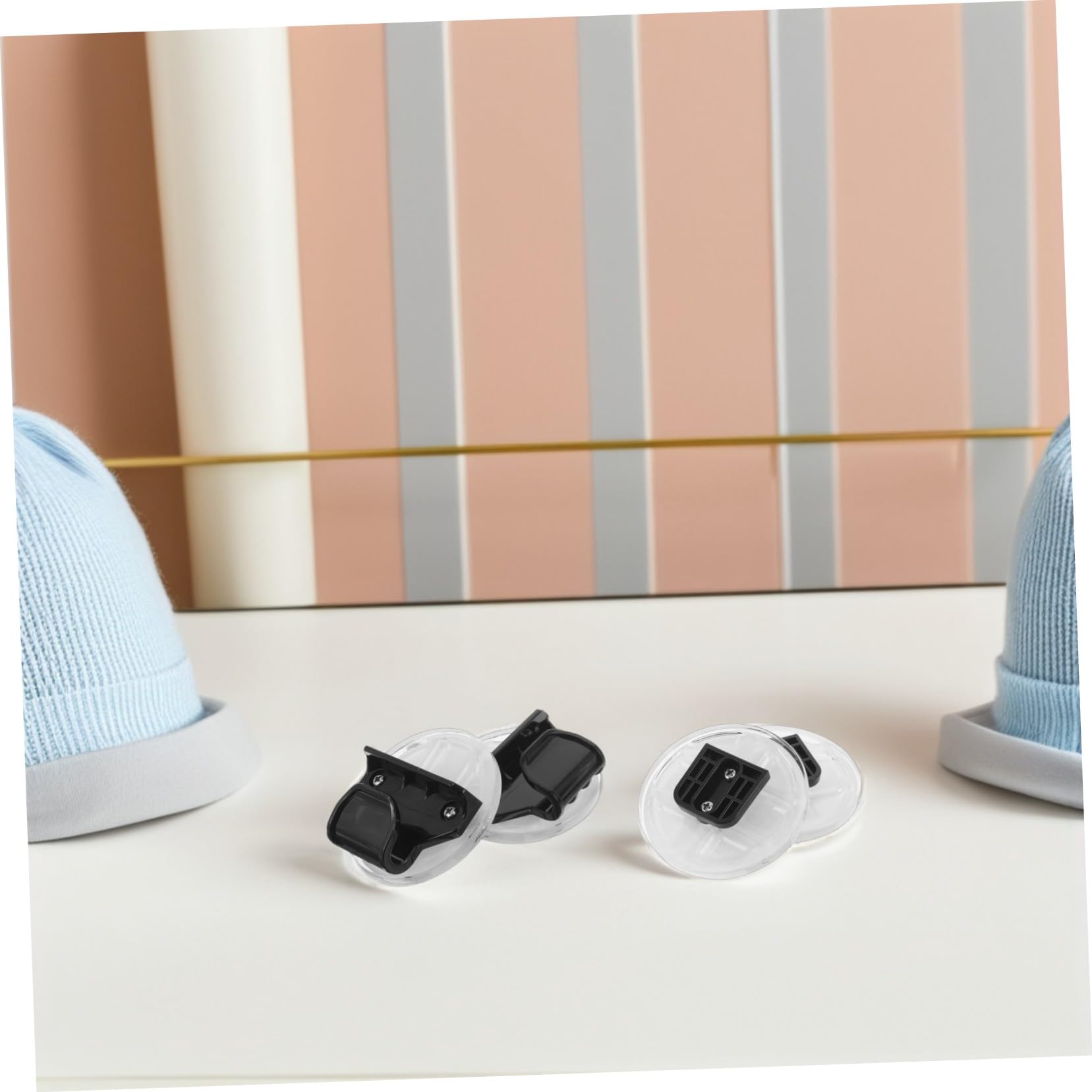 Conector de Puerta Infantil Extensible y Plegable para Interior, 2 Piezas | Plástico Negro, Instalación Rápida, Juego de Repuesto para Parque Infantil y Cierre de Extensión