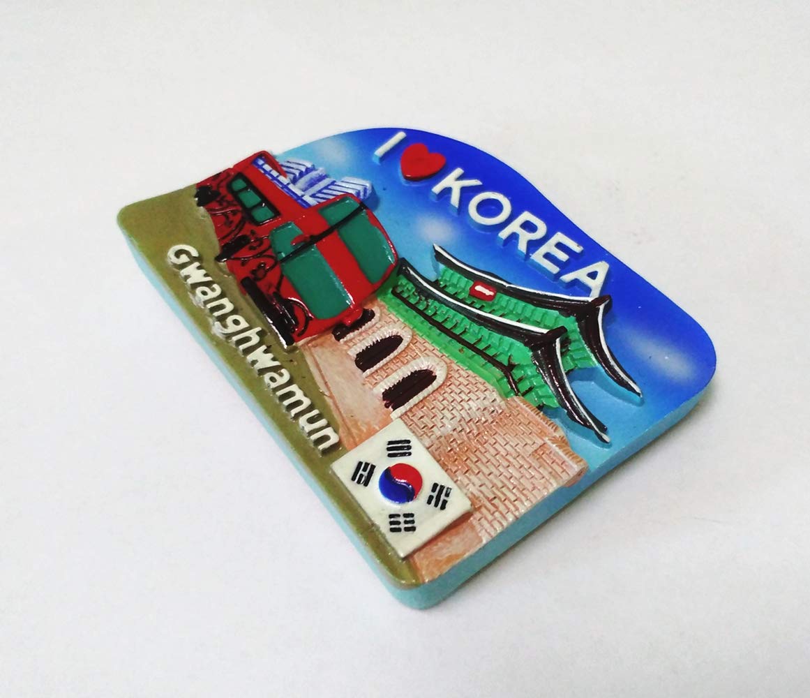 Calamite Da Frigorifero 3D Cibo Coreano: Souvenir Fatto A Mano, Decorazione Originale Per Cucina, 7x5 Cm