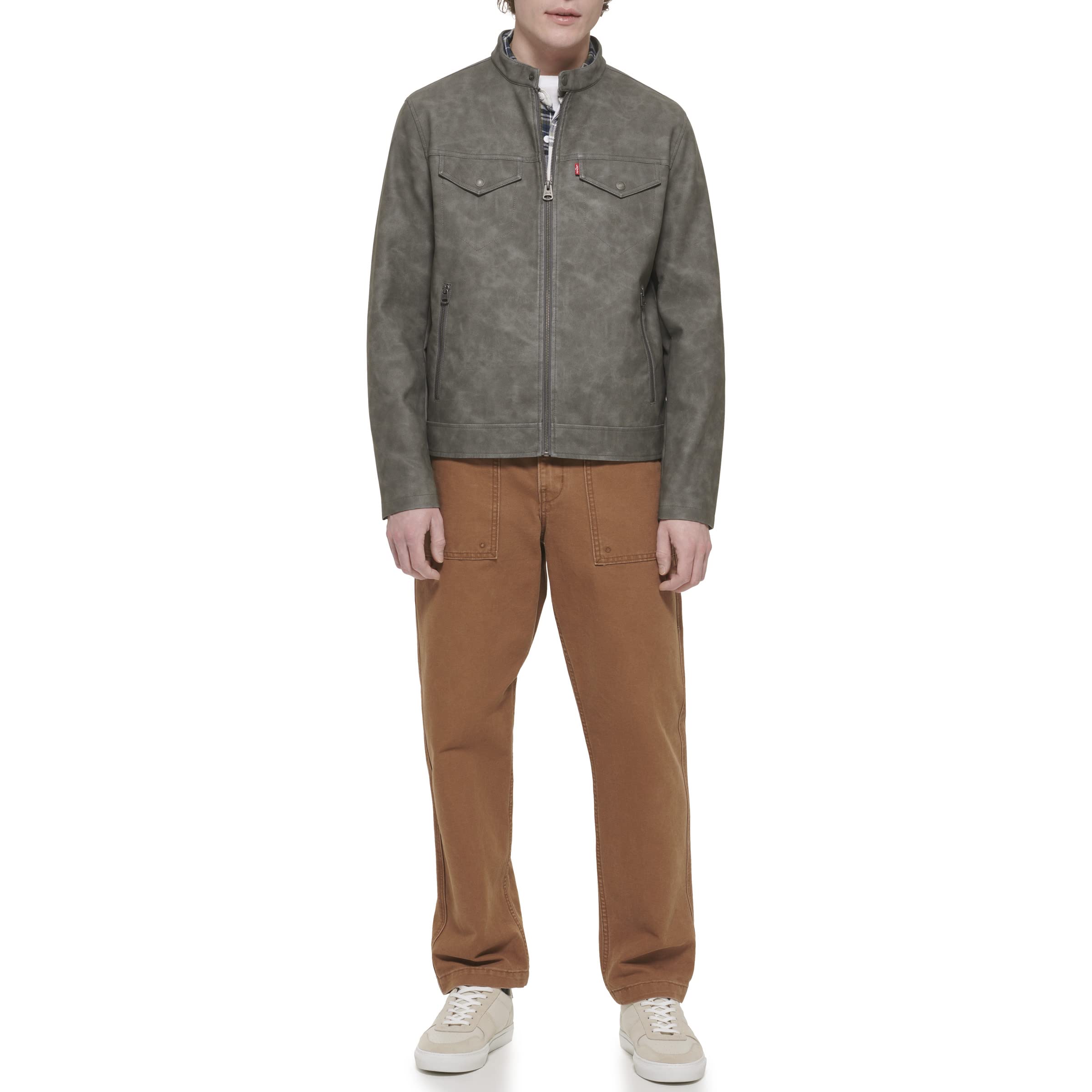 Levi's Levi's Chaqueta Trucker Racer de Piel Sintética Para Hombre Chaqueta Hombre