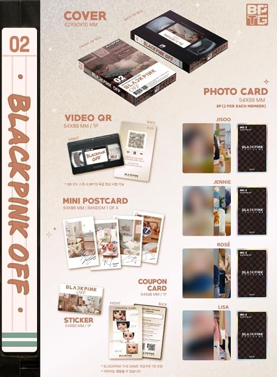 Korea BLACKPINK - BLACKPINK THE GAME Photocard Collection (#3 IS PRACTICING)