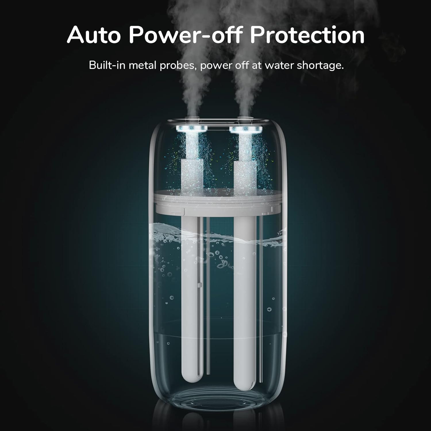 JISULIFE Small Humidifier,500ml Portable Travel Humidifier,3600mAh Battery Operated Humidifier for Car Desk Home Office Plants,Auto Shut-Off,Dual Mist Ports,Whisper Quiet,Gifts for Men Women-B.Duck