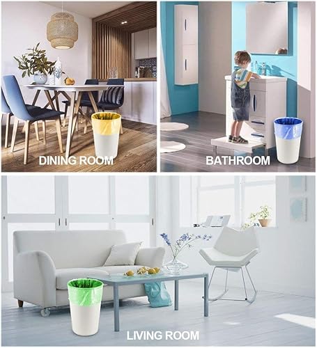 Miniatura 3 de FORID - Bolsas de basura pequeñas medianas de 8 galones y bolsas de basura FORID de 4 galones, 300 unidades en 10 rollos, bolsas pequeñas duraderas