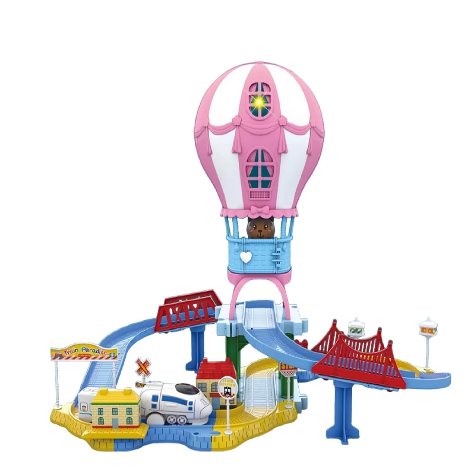 SparkBucket Hot Air Balloon Orbit Park tracklectric trainetor Kids 3