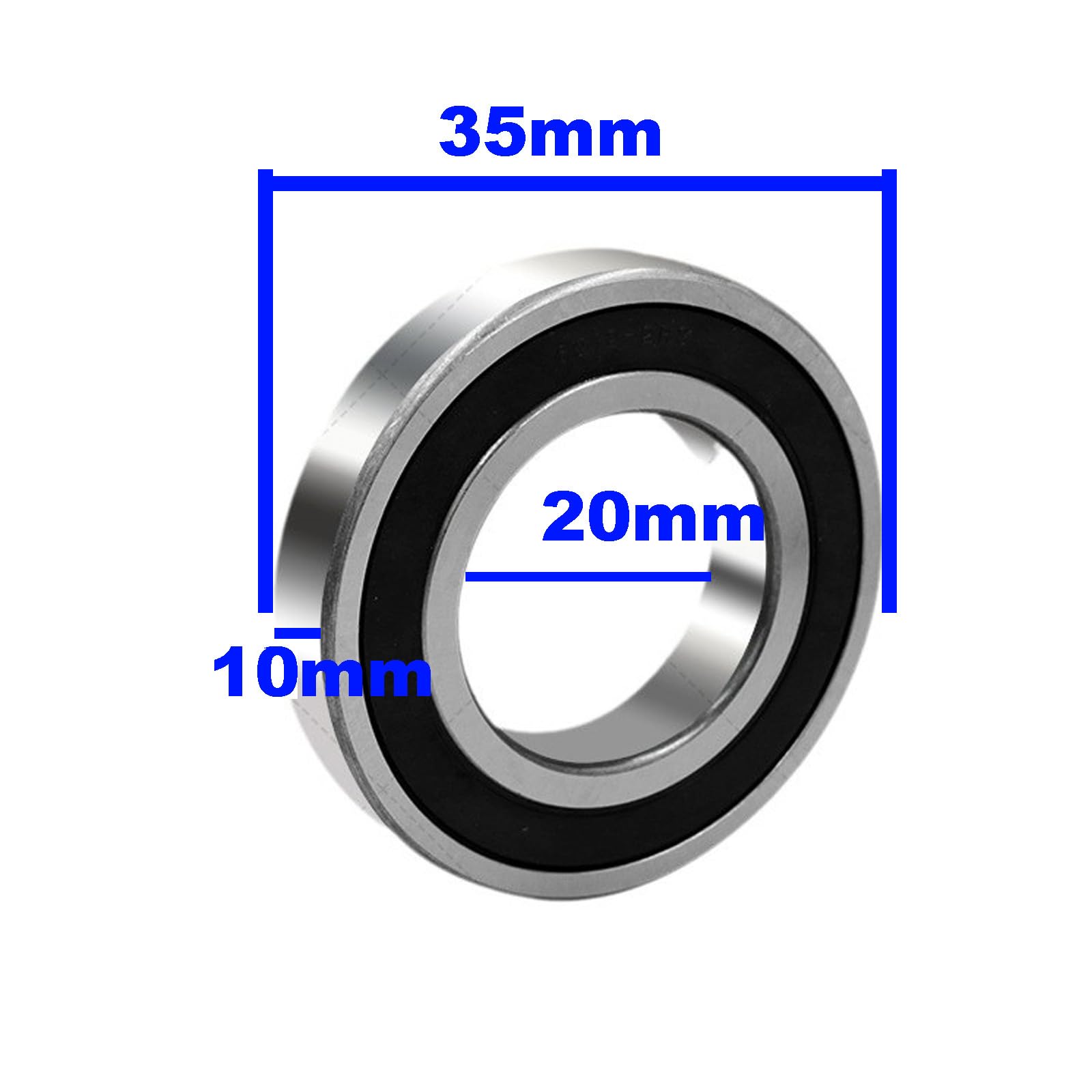 LUKIAKA 20mmx35mmx10mm Bearing, 20x35x10-2rs,20x35x10mm, deep