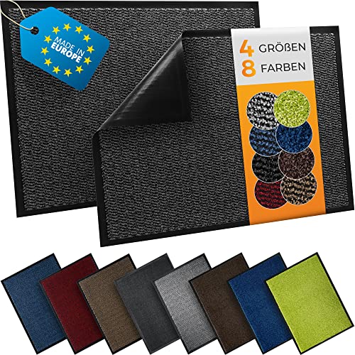 TIMELEOS Fußmatte Schmutzfangmatte mit äußerst starker Schmutz und...