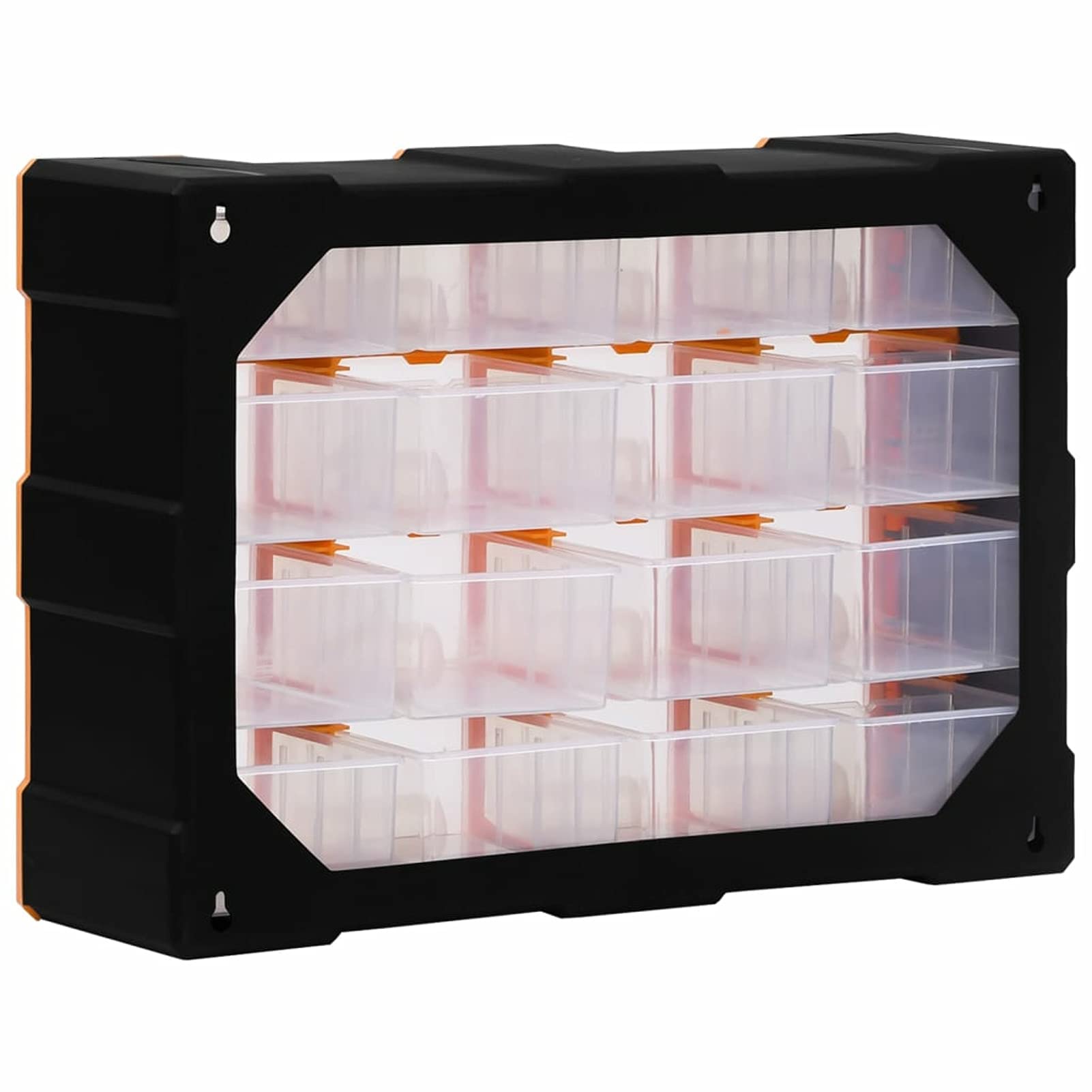 Gecheer Mobile Contenitore con 16 Cassetti Medi 52x16x37 cm,Cassettiera Box Organizer Porta Minuteria per Officina,Cassetti Multiuso,Scatole per Cucito in Plastica/Scatole per Componenti