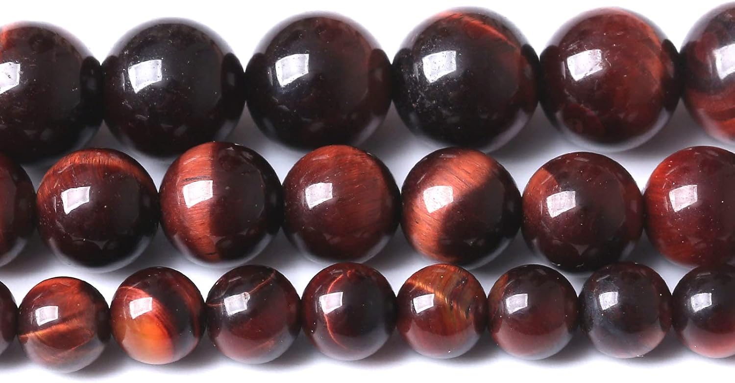 32PCS 12MM AAA Red Tiger Eye Stone Beads Natural Gemstone Bead Crystal Healing Energy Jewelry Making DIY 15 inches