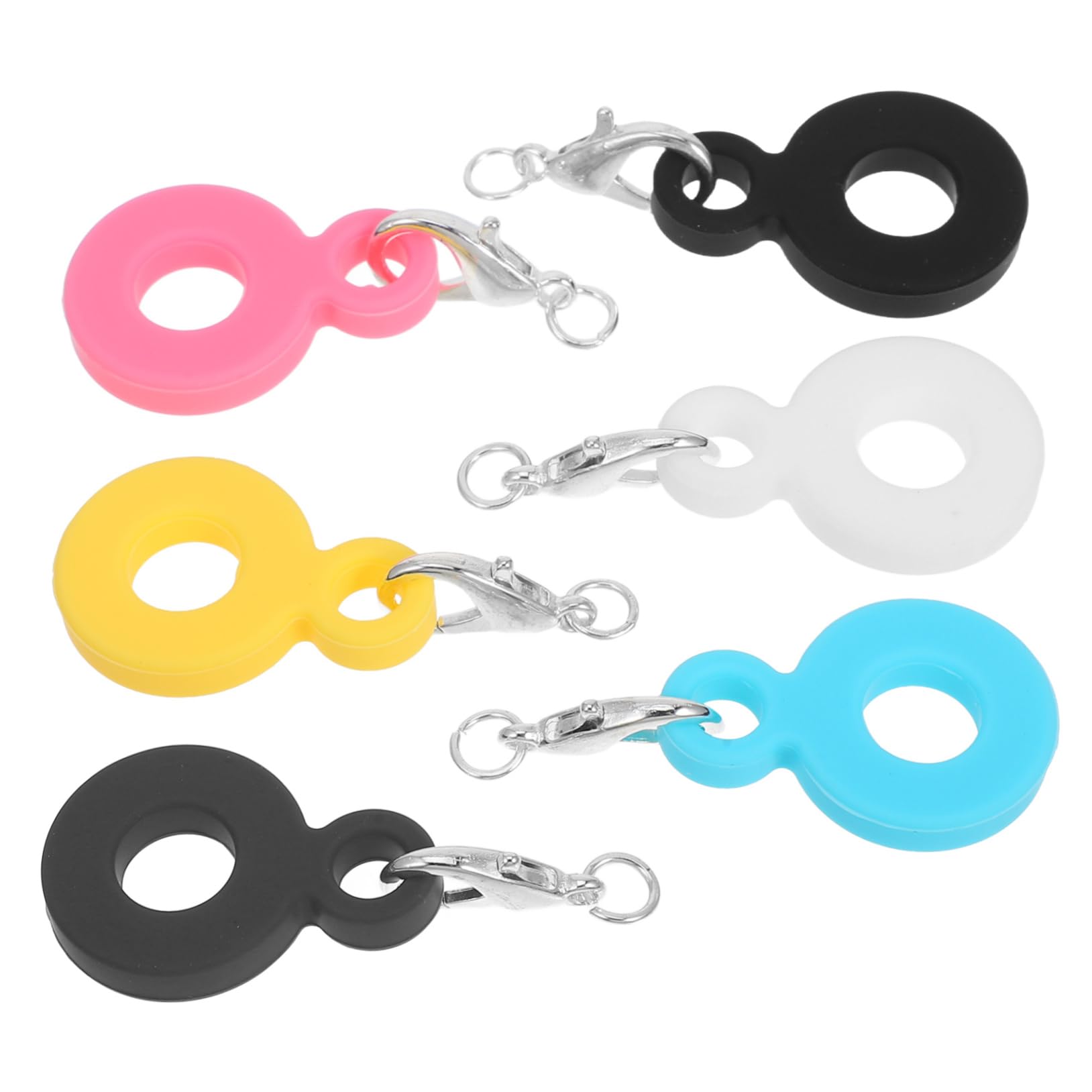 KICHOUSE Straw Charm Adapter for Cup Handle Straw Covers for Tumblers Assorted Colors