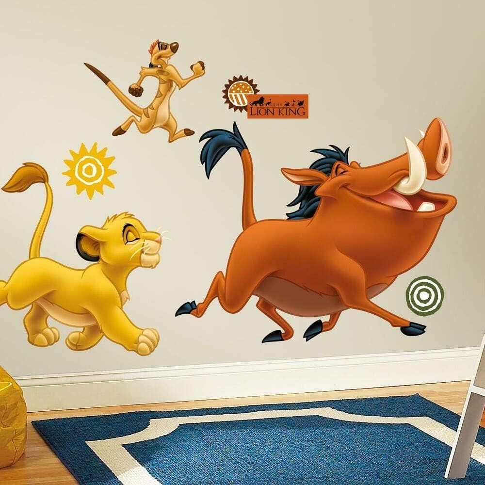 Sticker Mural Le Roi Lion Mufasa - Autocollant Déco Grand Format - Neuf