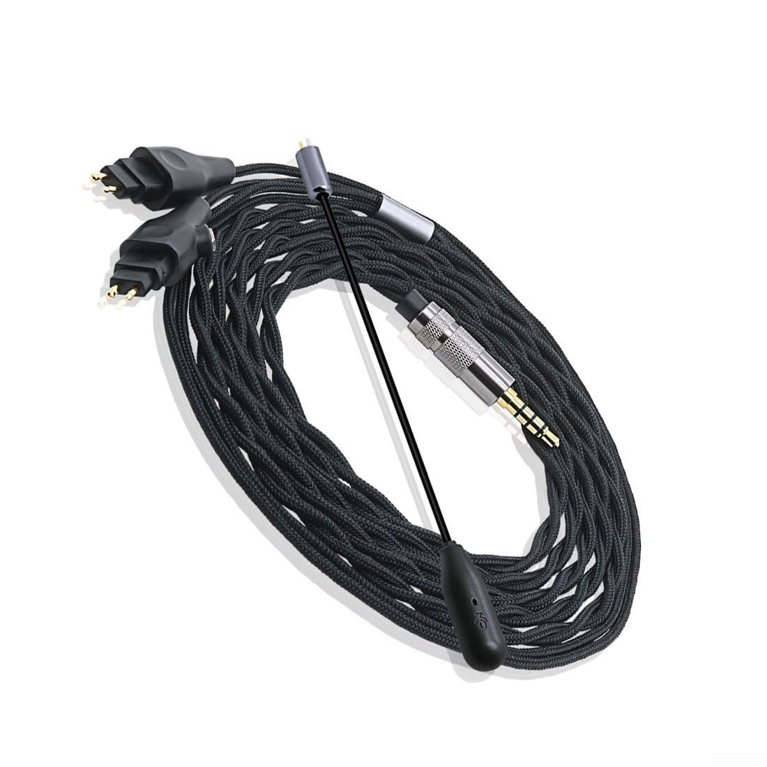 Cable de auriculares HD650 HD600 sonido estable de plata de 3,5 mm