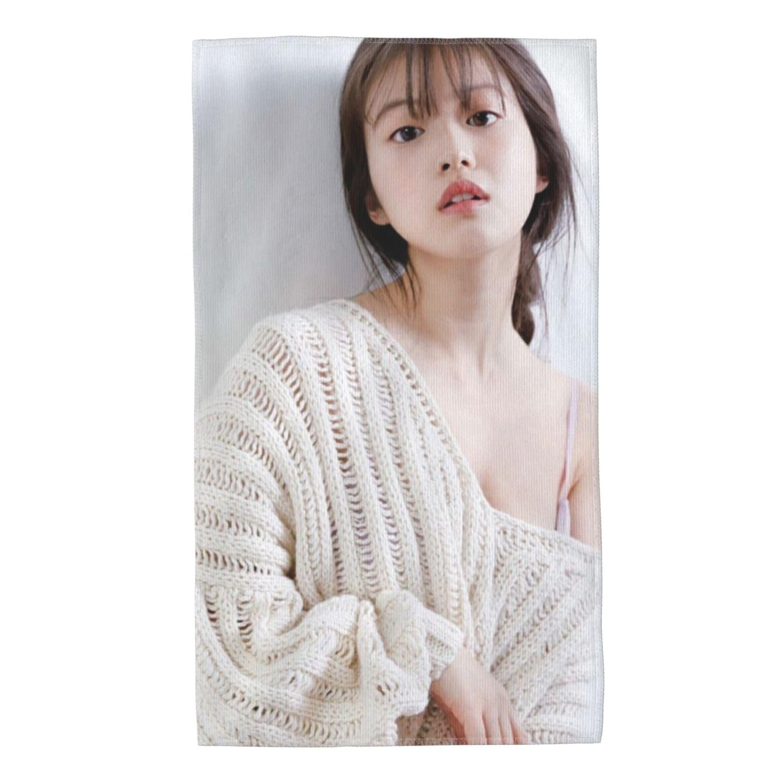 Amazon｜今田美桜 (22) フェイスタオル 速乾 吸水 大きめ ふわふわ
