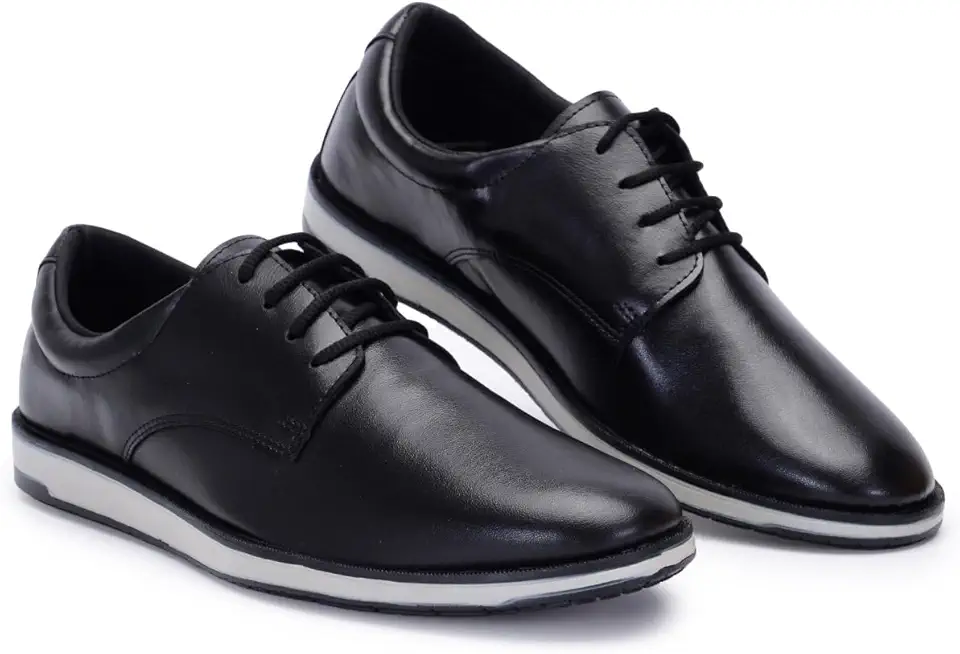 Sapato Social Masculino Derby Cap Toe Sofisticado Confortável Elegante Dia a Dia