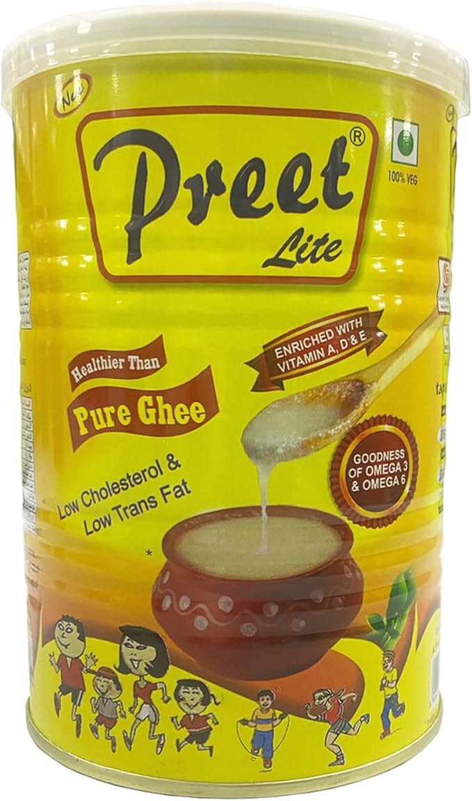 Preet Lite Vegetable Ghee Low Cholesterol and Low Trans Fat 1L Buy