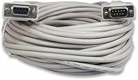 Vista 6 de YCS basics Cable de extensión DB9 de 9 pines serial/RS232 macho/hembra de 25 pies