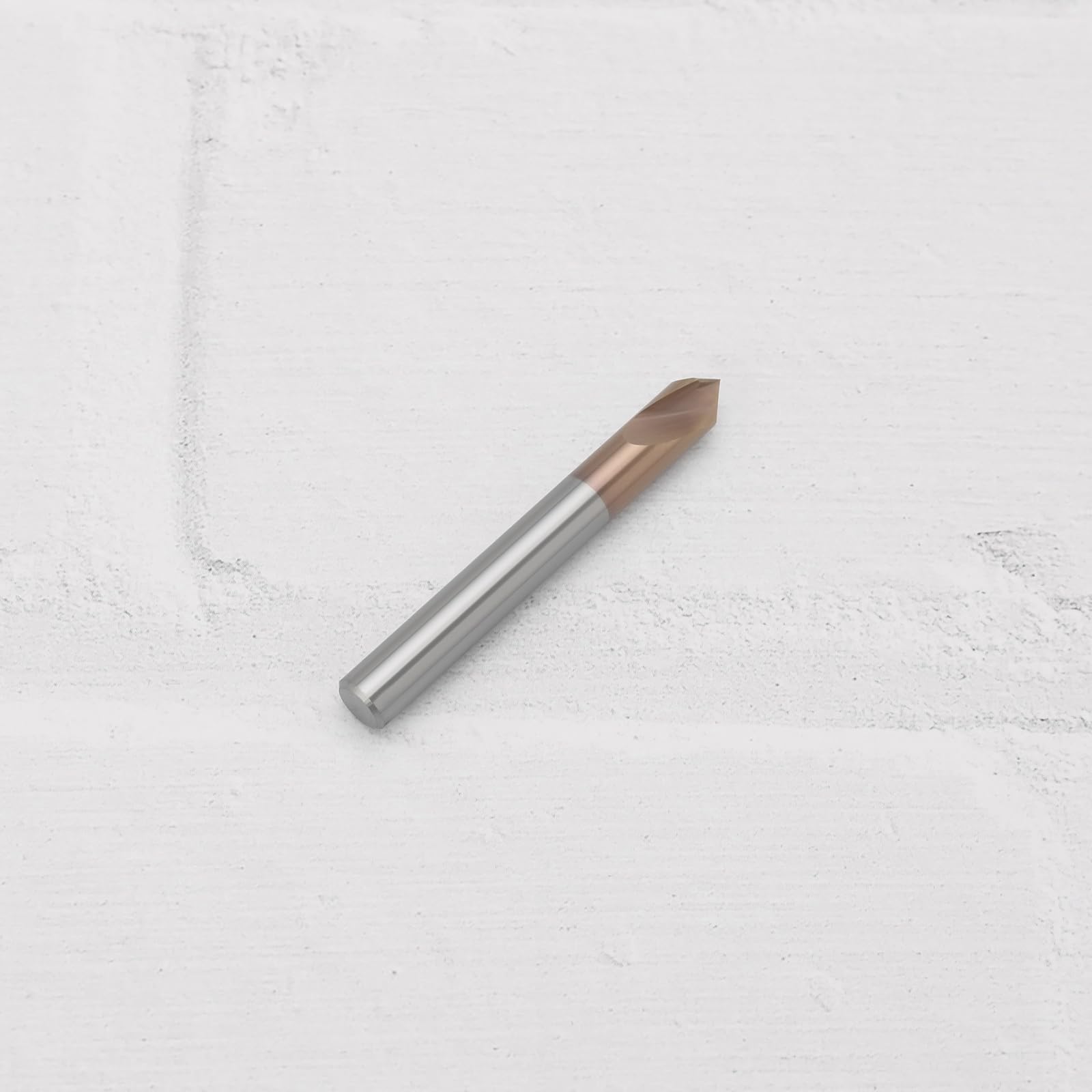 2 Pièces 6mm Poignée Chanfreinée Routeur Foret V Rainure 90 Degrés Fraise avec Revêtement TiSiN Fraise en Alliage Dur pour Graver des Chanfreins