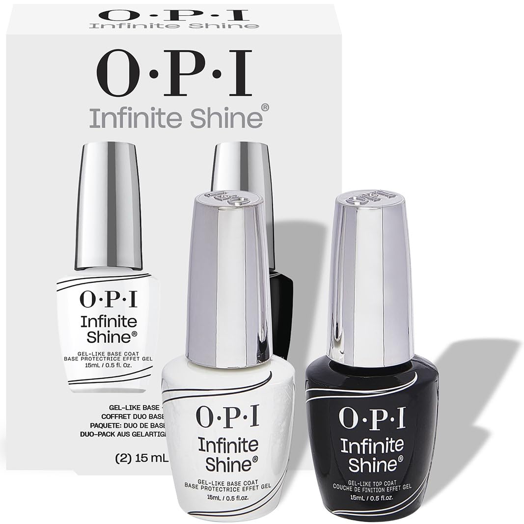 OPI Repair Mode Sérum Restructurant - 9ml + Duo Pack Base & Top Coat Infinite Shine - 2x15ml + Bubble Bath Infinite Shine - Vernis à ongles effet gel, sans lampe, tenue jusqu'à 11 jours - 15ml
