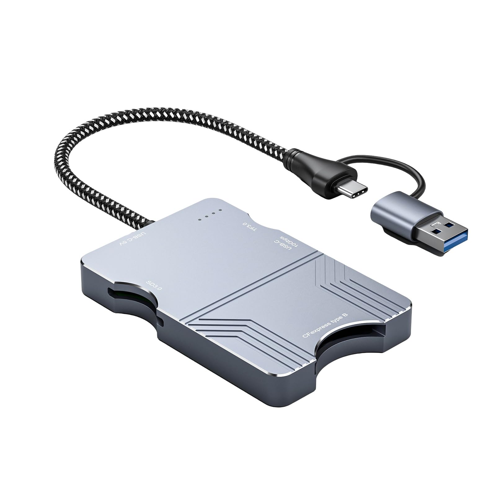 Lettore di schede USB CFEB da 10 Gbps veloce compatibile con trasferimento dati e schede SD3.0 cavo di durata