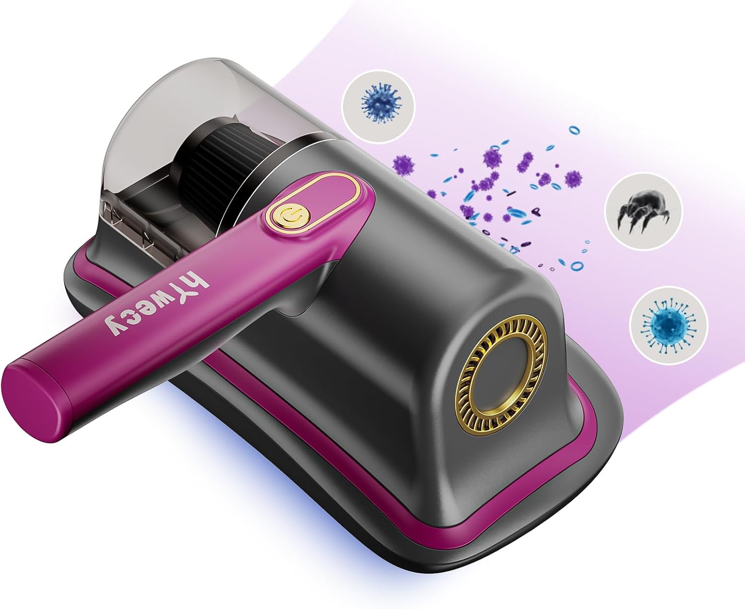 hYwecy Bed Vaccum Cleaner6600mAh Wireless Handheld UV