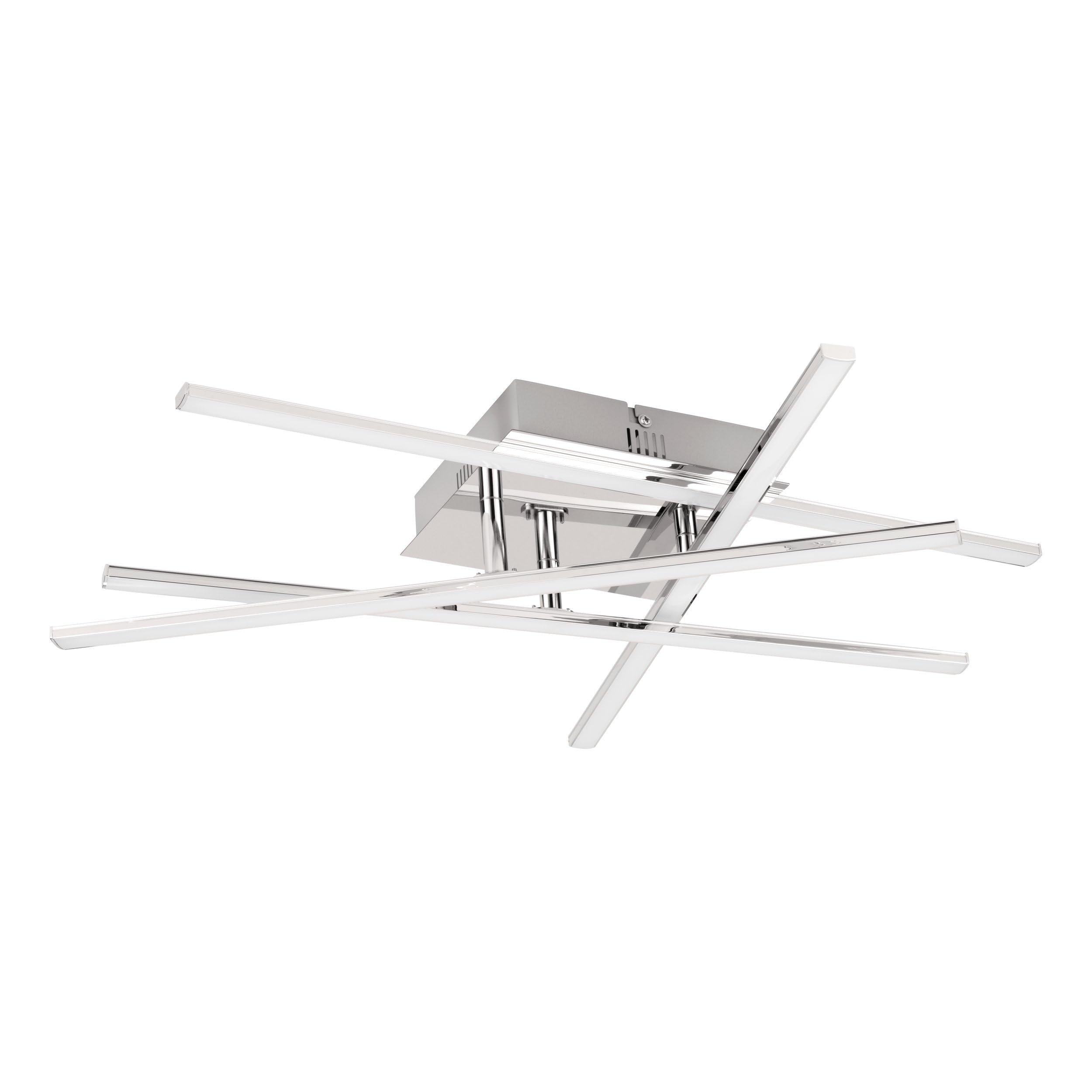 Eglo Lasana 3 Chrome Metal 3 Light Integrated Led Flush Light(D) 50Cm from B&Q