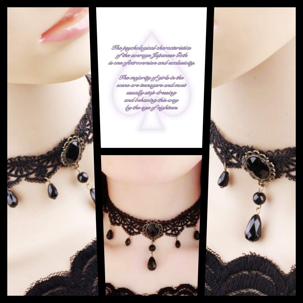 12本꧁ハロウィンチョーカーネックレスタイプ꧂トリミング仕上げ♡10本1380円 Amazon.co.jp: チョーカー ネックレス アンティーク ゴスロリ