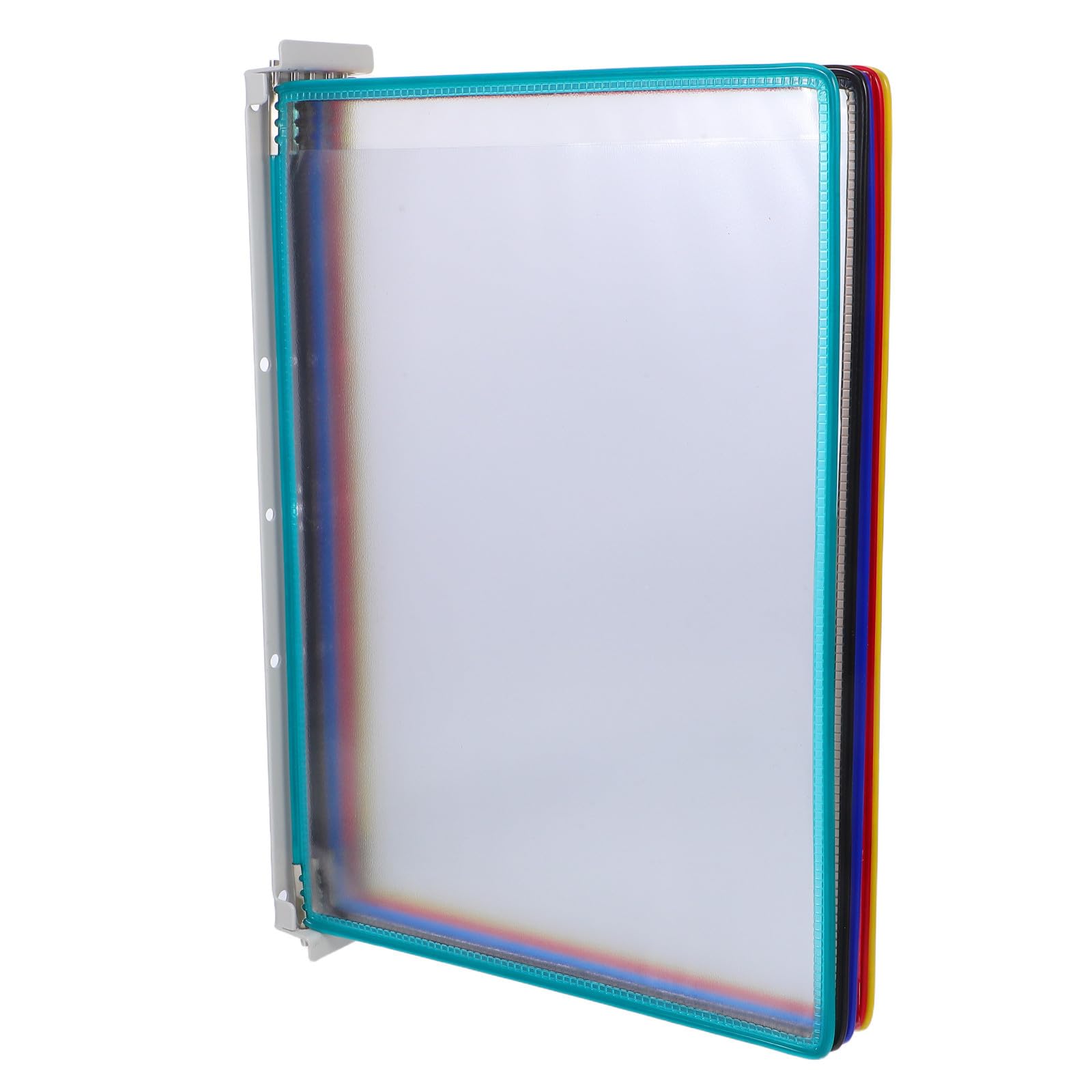 STOBAZA 2 Stück Wandmontierte Dokumentenablage A4 mit 5 Seiten, Eisen PVC