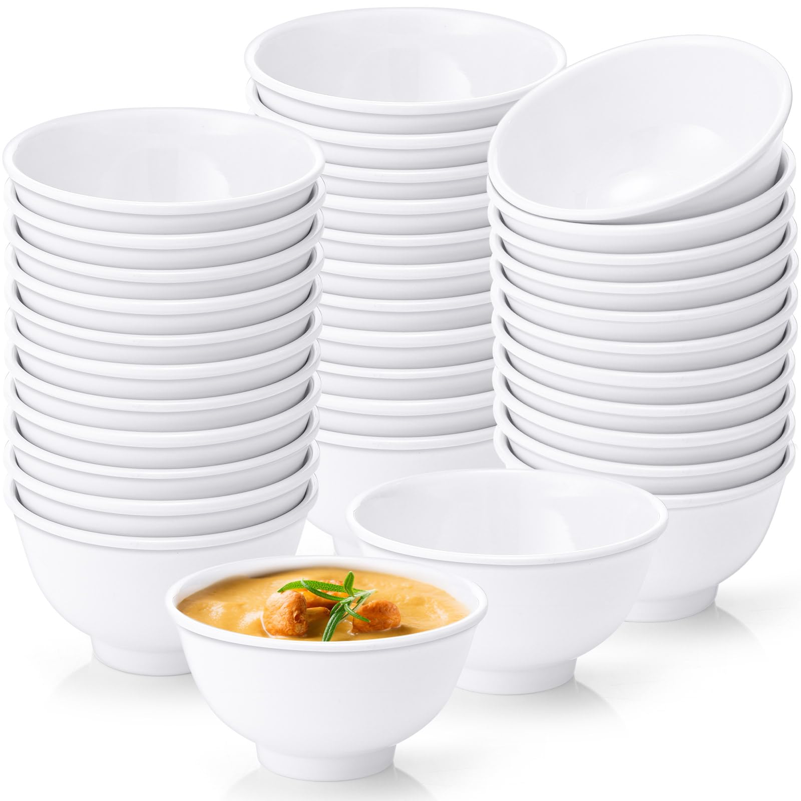 Amazon.com: Tioncy 36 Pcs Bowls Set Unbreakable Dessert Soup Salad