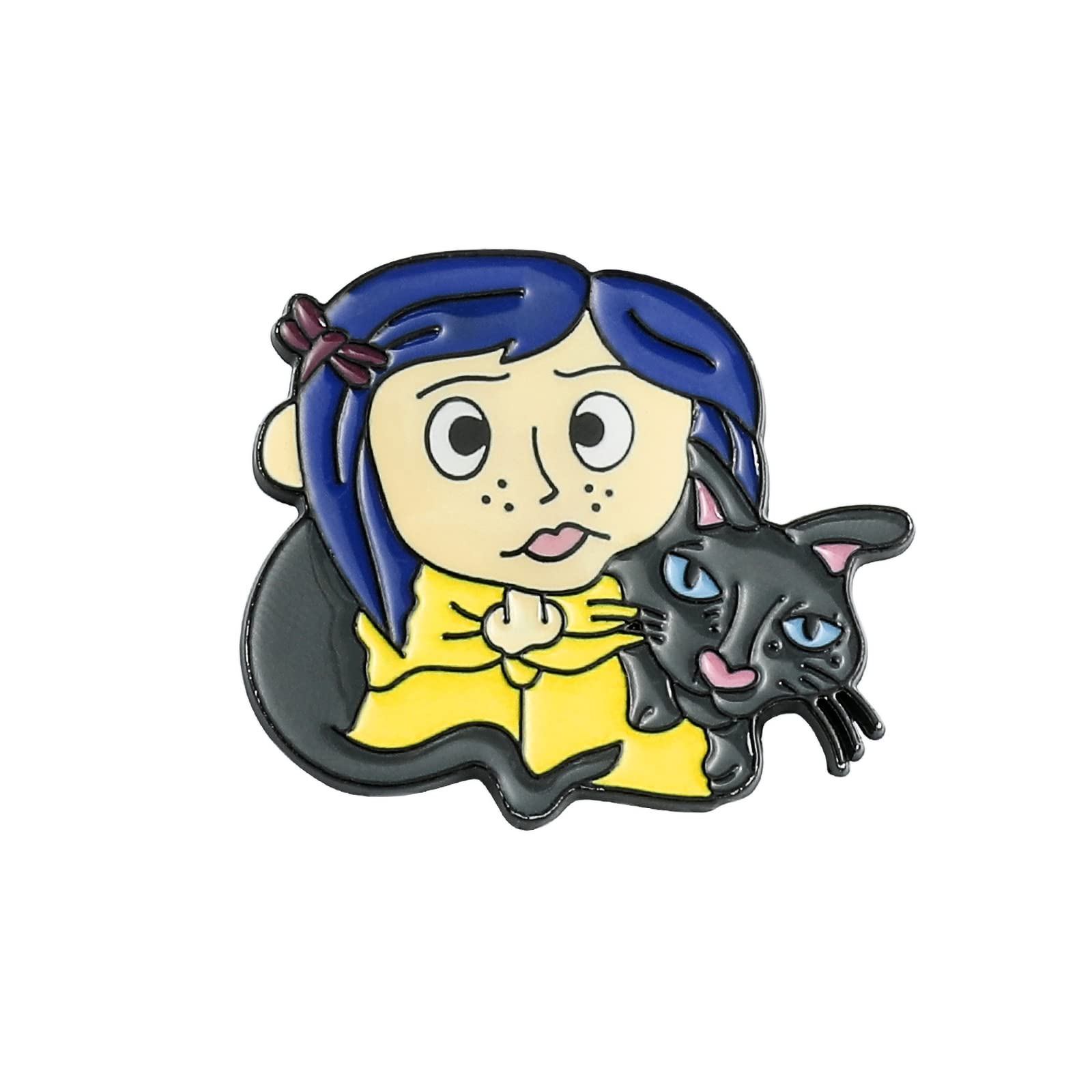 Horror Movie Coraline The SecretDoor Enamel Pin Metal Brooch Badges Jewelry Accessories Gifts for Fans, Metal, no gemstone