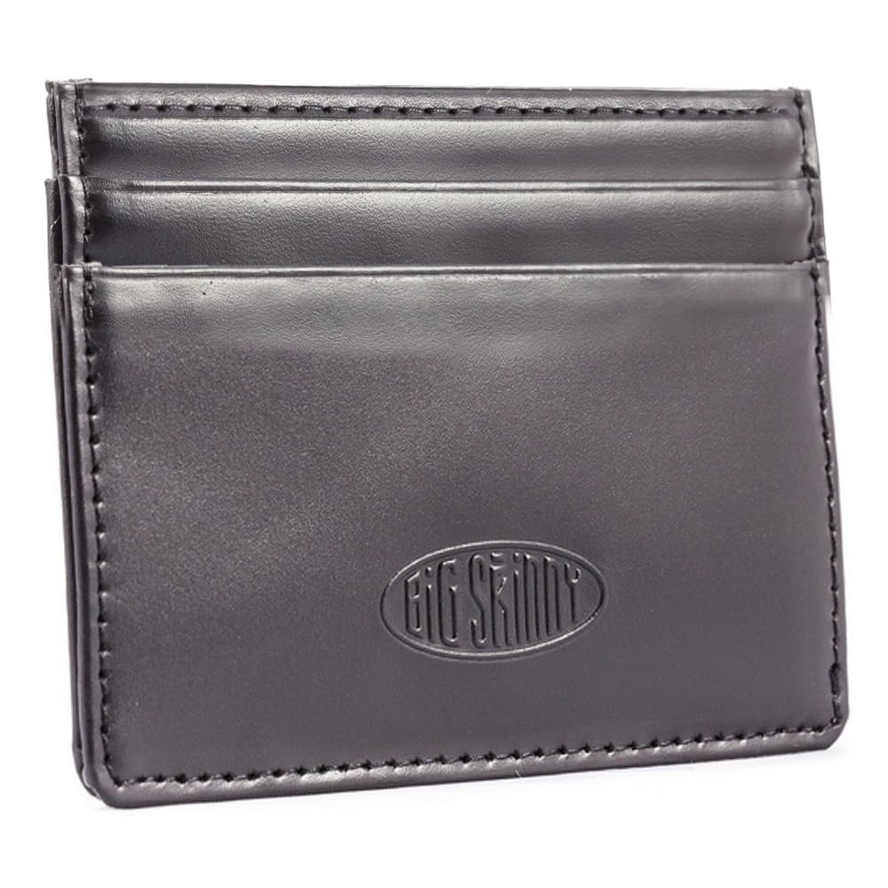 Men's Leather Open Sided Mini Skinny Card Wallet